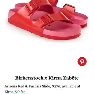 Limited Edition Kirna Zabete Fuchsia Birkenstock Sandals